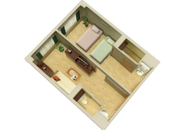 居室イメージ（2人部屋）